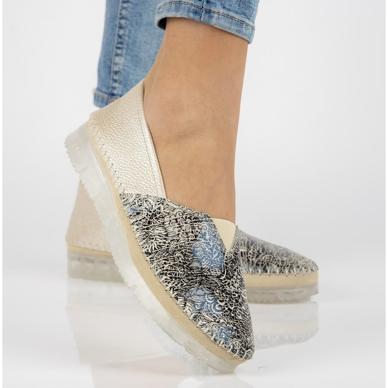 Kožené boty Filippo DP2147 / 21 Be beige béžový vícebarevný 2