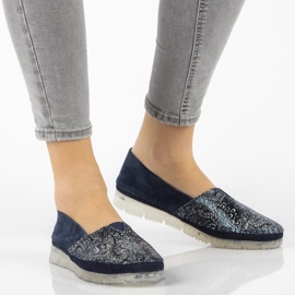 Kožené boty Filippo DP2147 / 21 Nv tmavě modrá námořnická modrá vícebarevný 1 Kožené boty Filippo DP2147 / 21 Nv tmavě modrá námořnická modrá vícebarevný 1