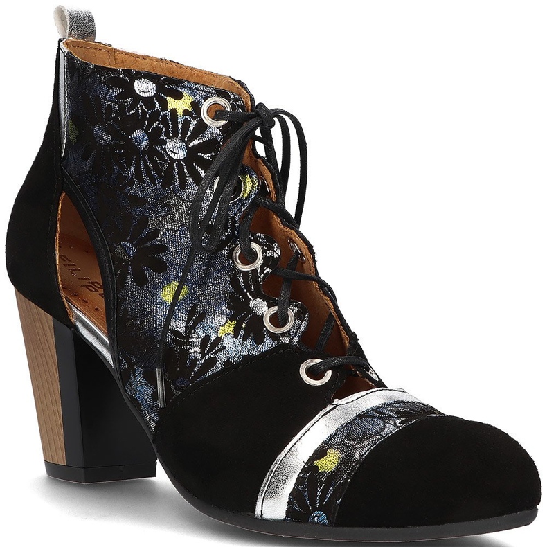 Kožené boty Filippo 03938-01 Black černá 1