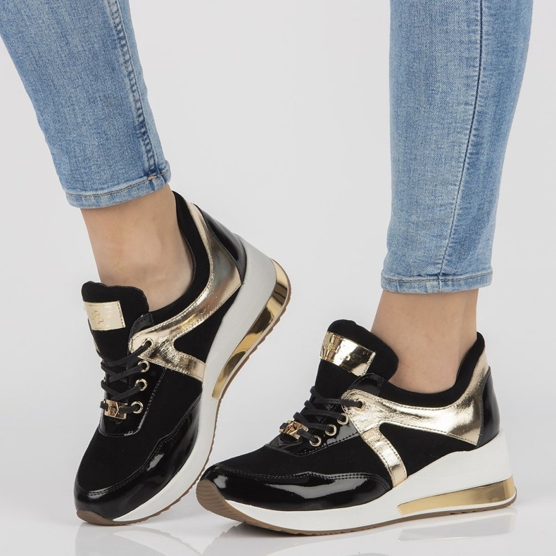 Kožené tenisky Filippo 086 černé černá 1