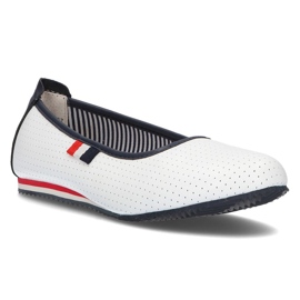 Kožené baleríny Filippo DP2171 / 21 Wh bílé bílý 1 Kožené baleríny Filippo DP2171 / 21 Wh bílé bílý 1