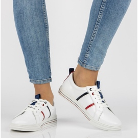 Kožené boty Filippo DP2045 / 21 Wh bílé bílý 1