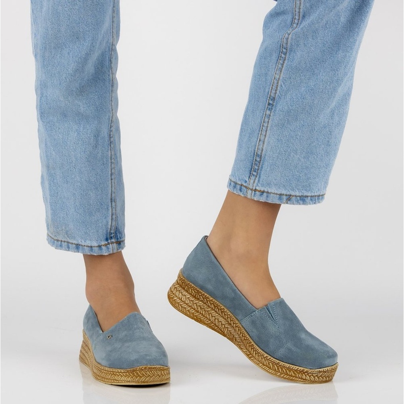 Kožené boty Filippo DP2164 / 21 Bl modré modrý 1