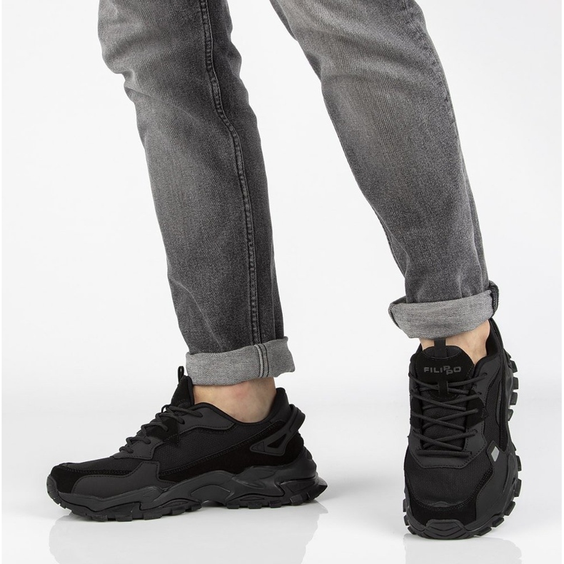 Kožené boty Filippo MSP2122 / 21 Bk černé černá 2