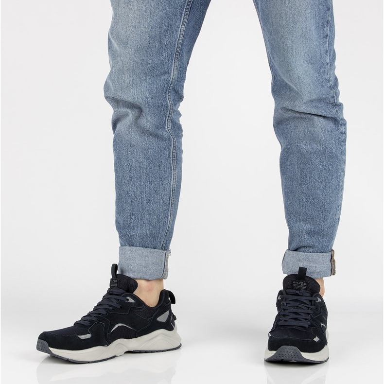 Kožené tenisky Filippo MSP2119 / 21 Nv tmavě modré námořnická modrá 2