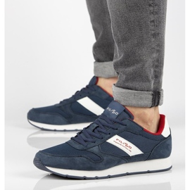 Kožené boty Filippo MSP2117 / 21 Nv tmavě modrá námořnická modrá 1