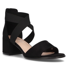 Černé sandály Filippo DS2093 / 21 Bk černý 1