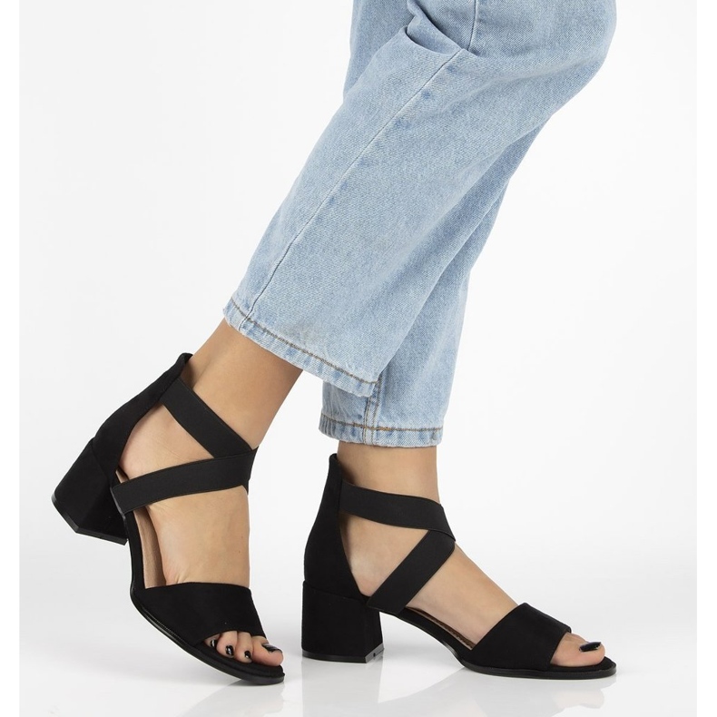 Černé sandály Filippo DS2093 / 21 Bk černá 2