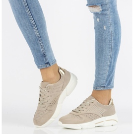 Kožené tenisky Filippo DP2156 / 21 Be beige béžový 1