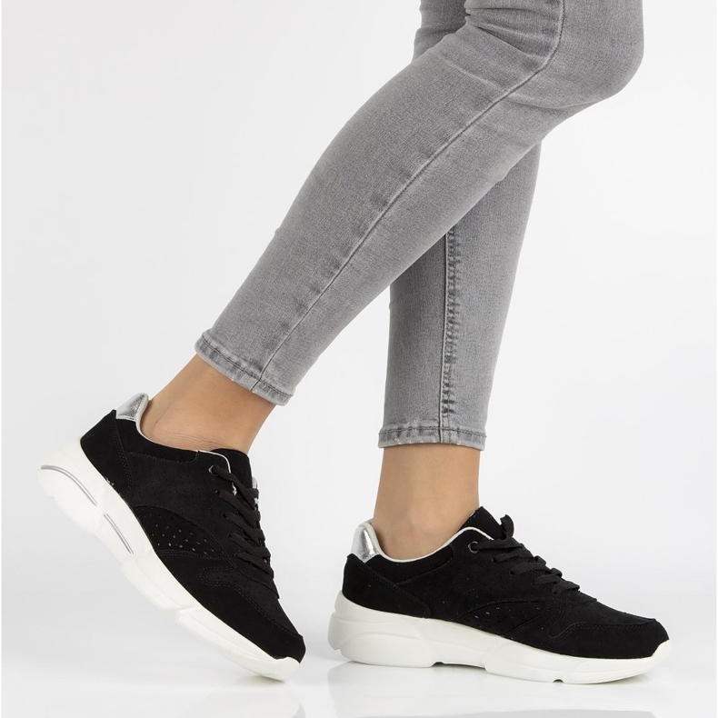 Kožené tenisky Filippo DP2156 / 21 Bk černé černá 1