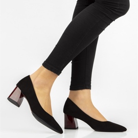 Černé lodičky Filippo DP2382 / 21 Bk Rd černý 2