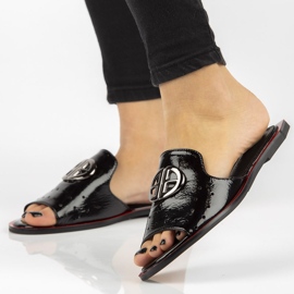 Filippo DK2353 / 21 Bk černé pantofle černý 1