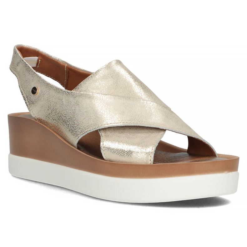 Kožené sandály Filippo 40256 zlaté zlatý 1