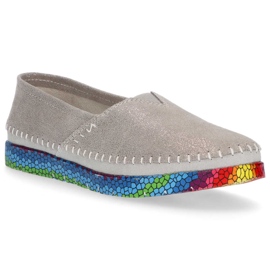 Kožené boty Filippo DP1213 / 21 Si stříbrná stříbrný 1 Kožené boty Filippo DP1213 / 21 Si stříbrná stříbrný 1