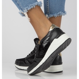 Kožené tenisky Filippo DP2052 / 21 Bk černé černá 1