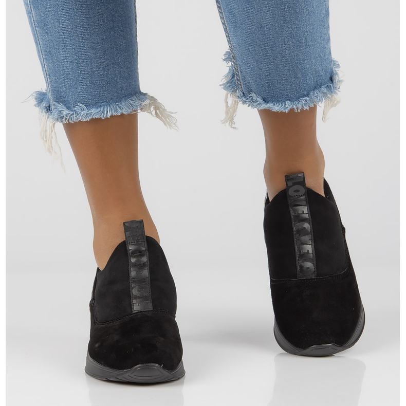 Kožené tenisky Filippo DP1689 / 21 Bk Bk Black černá 2