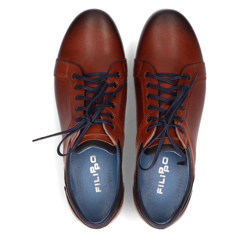 Kožené boty Filippo 1690 hnědé hnědý 1