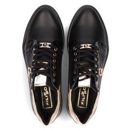 Kožené tenisky Filippo 128 černé černá 1