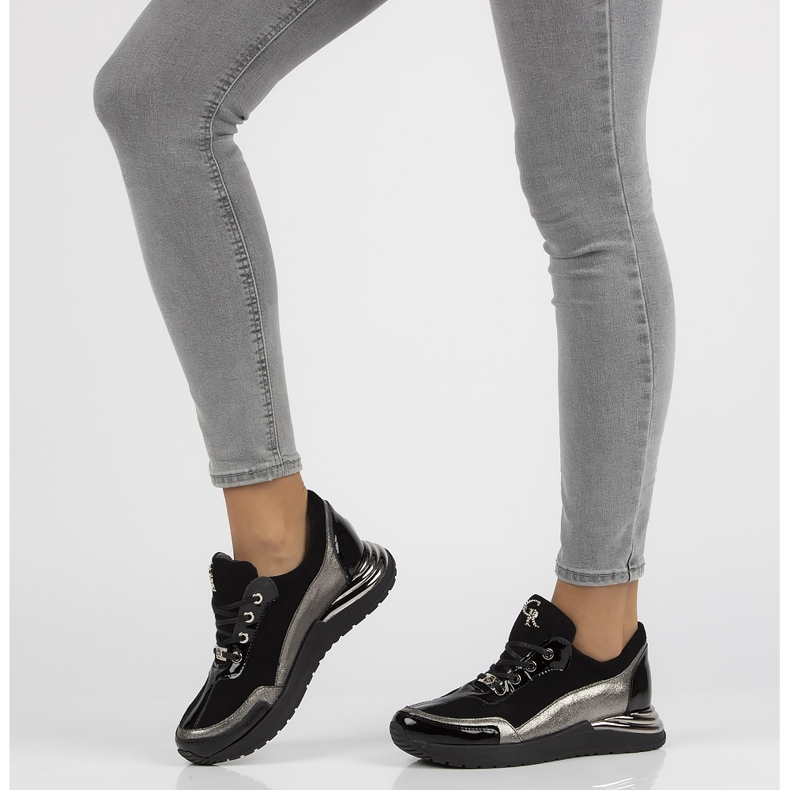 Kožené tenisky Filippo 120 černé černá 1