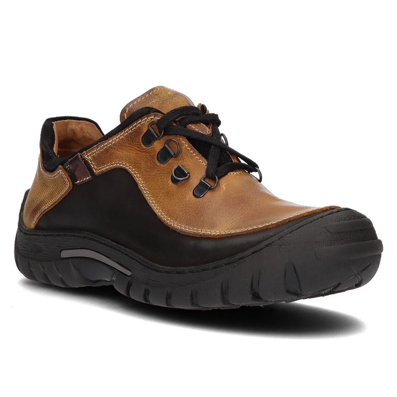 Kožené boty Filippo 917 hořčice hnědý 1 Kožené boty Filippo 917 hořčice hnědý 1