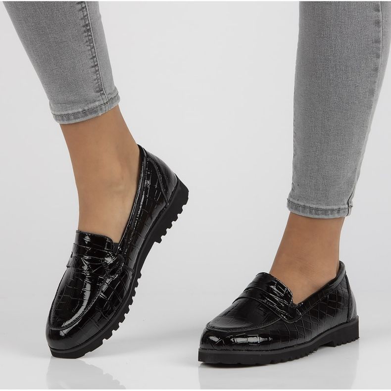 Kožené mokasíny Filippo DP3172 / 21 Bk černé černá 1