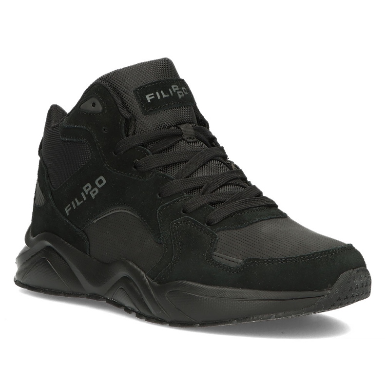 Kožený treking Filippo MTR3089 / 21 Bk černý černá 1