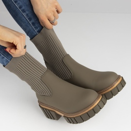 Zelené kozačky Filippo K996 zelený 1