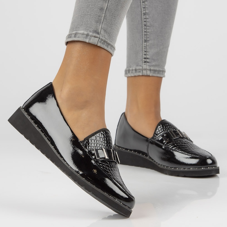 Kožené mokasíny Filippo DP1515 / 22 Bk L černé černá 1