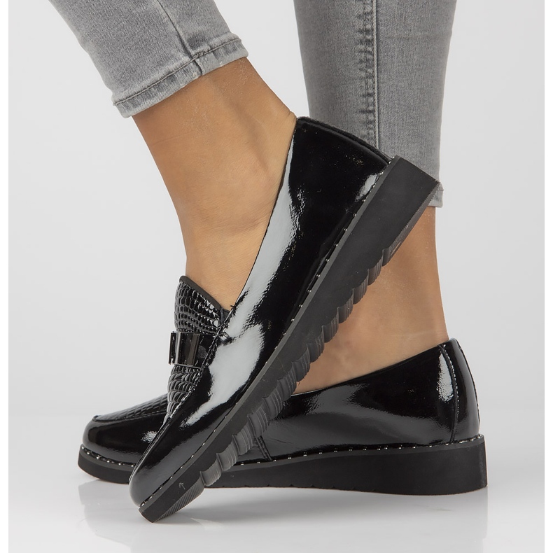 Kožené mokasíny Filippo DP1515 / 22 Bk L černé černá 2