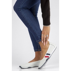 Kožené boty Filippo DP2063 / 22 Wh bílé bílý 1