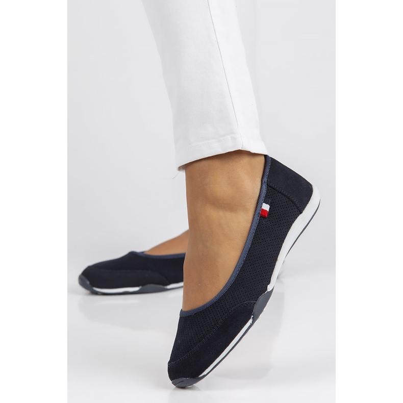 Kožené boty Filippo DP143 / 22 Nv tmavě modrá námořnická modrá 1