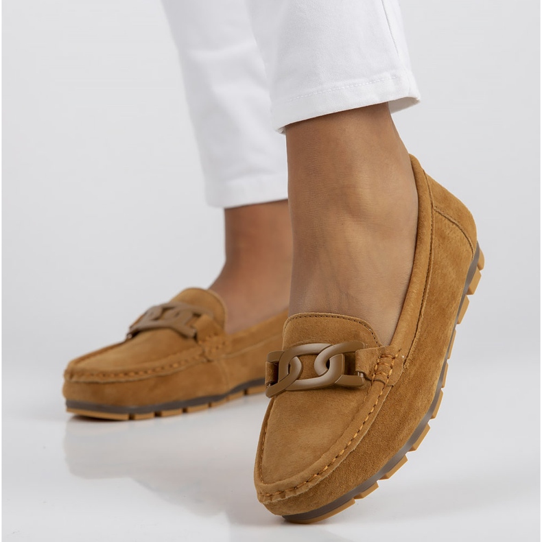 Kožené mokasíny Filippo DP3630 / 22 Br hnědé hnědý 2