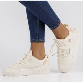 Béžové tenisky Filippo LA198P Be béžový 1