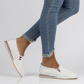 Kožené boty Filippo DP3510 / 22 Wh bílé bílý 1