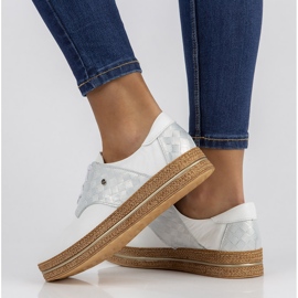 Kožené boty Filippo 10123 bílé bílý 1