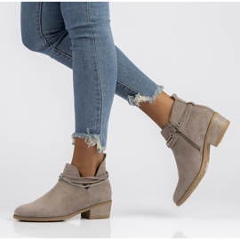 Šedé kozačky Filippo DBT3672 / 22 Gr šedá 1