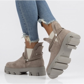 Šedé kozačky Filippo DBT3674 / 22 Gr šedá 2 Šedé kozačky Filippo DBT3674 / 22 Gr šedá 2