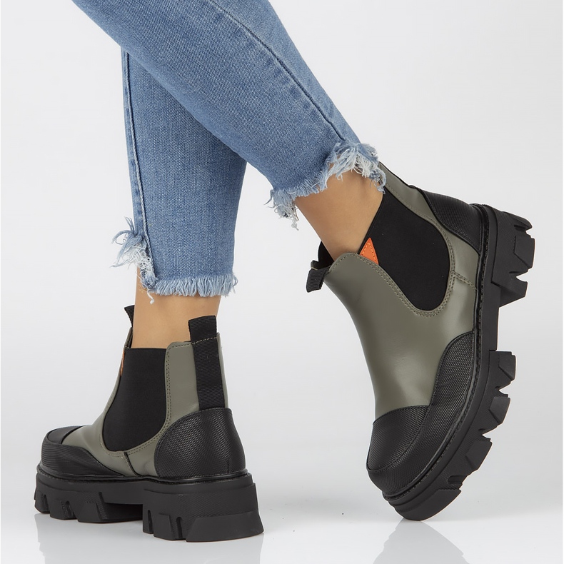 Zelené kozačky Filippo BJ11-5KB zelená 1