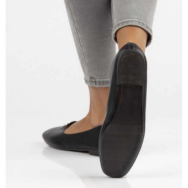 Filippo B50013-BL Černé baleríny černá 1