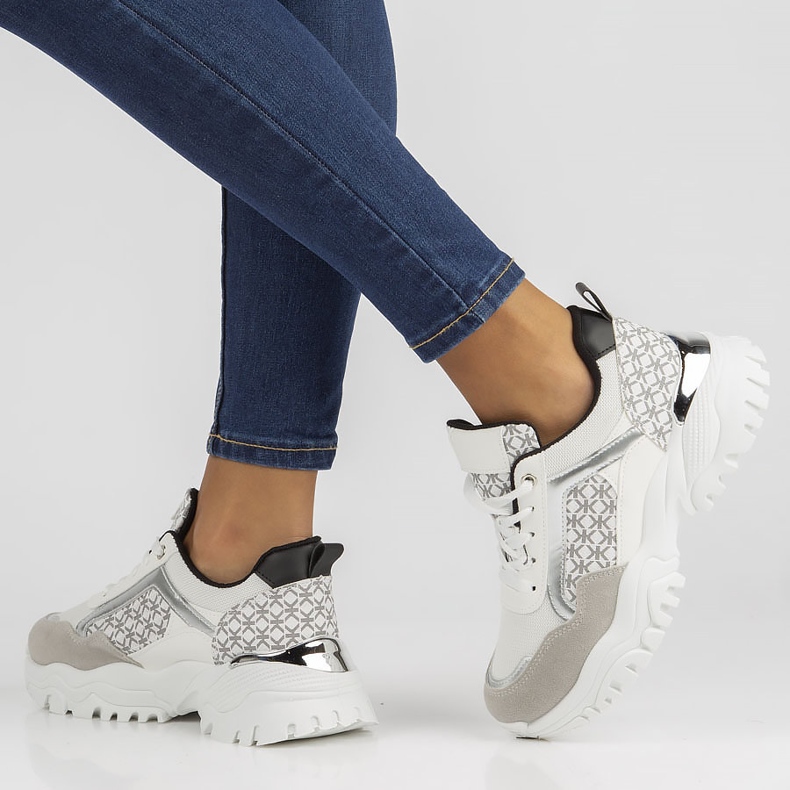 Tenisky Filippo BB116 bílé a černé bílý černá 2