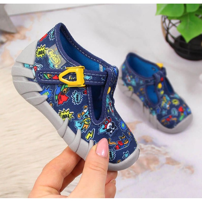 Pantofle Befado Jr BEF2M tmavě modré námořnická modrá 1