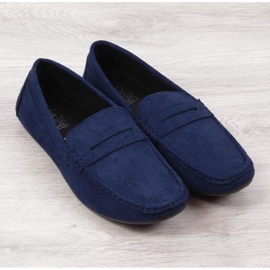 Slip on mokasíny M EVE340B tmavě modrá námořnická modrá 3