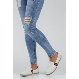 Kožené boty Filippo DP2309 / 22 Wh bílé bílý 2