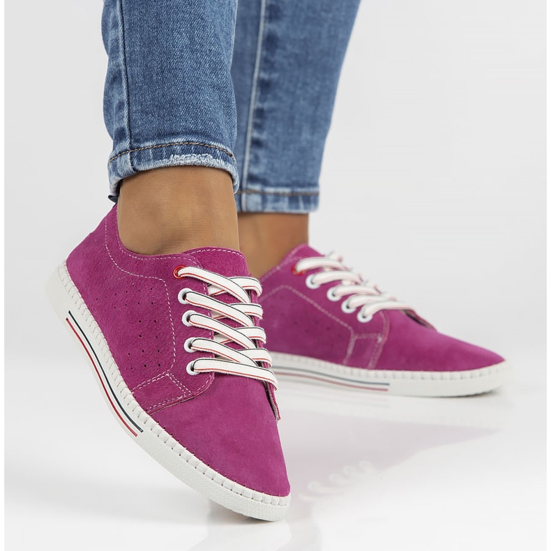 Kožené boty Filippo DP3507 / 22 Fh fuchsiové růžový 2 Kožené boty Filippo DP3507 / 22 Fh fuchsiové růžový 2