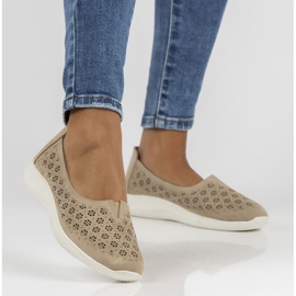 Kožené boty Filippo DP3673 / 22 Be beige béžový 1