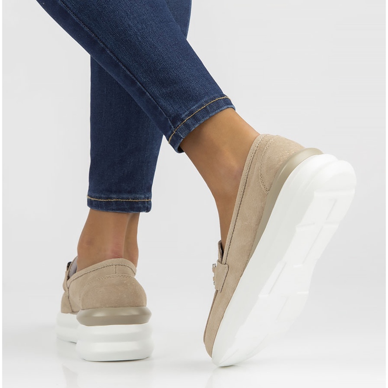 Kožené boty Filippo DP3504 / 22 Be beige béžový 1