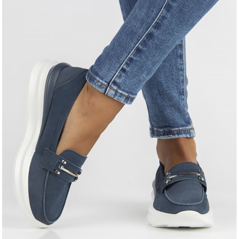 Kožené boty Filippo DP3504 / 22 Nv tmavě modrá námořnická modrá 2