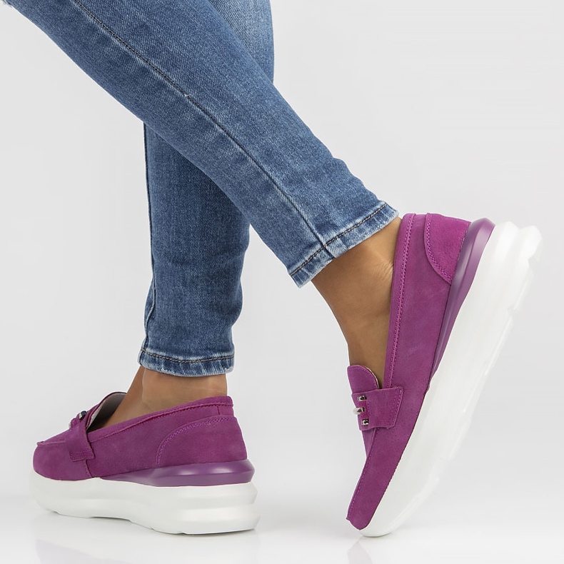 Kožené boty Filippo DP3504 / 22 Fh fuchsiové růžový 1