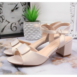 Sandály na postu Sergio Leone W SK139F béžové béžový 2