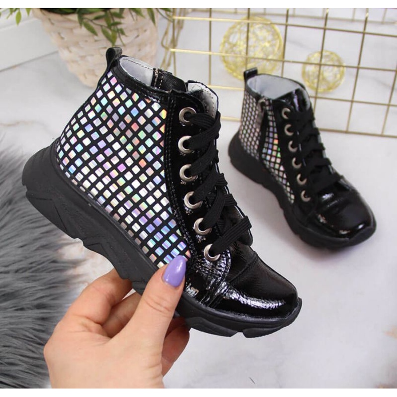 Holografické holínky Kornecki Jr KOR6814B černé černá 1